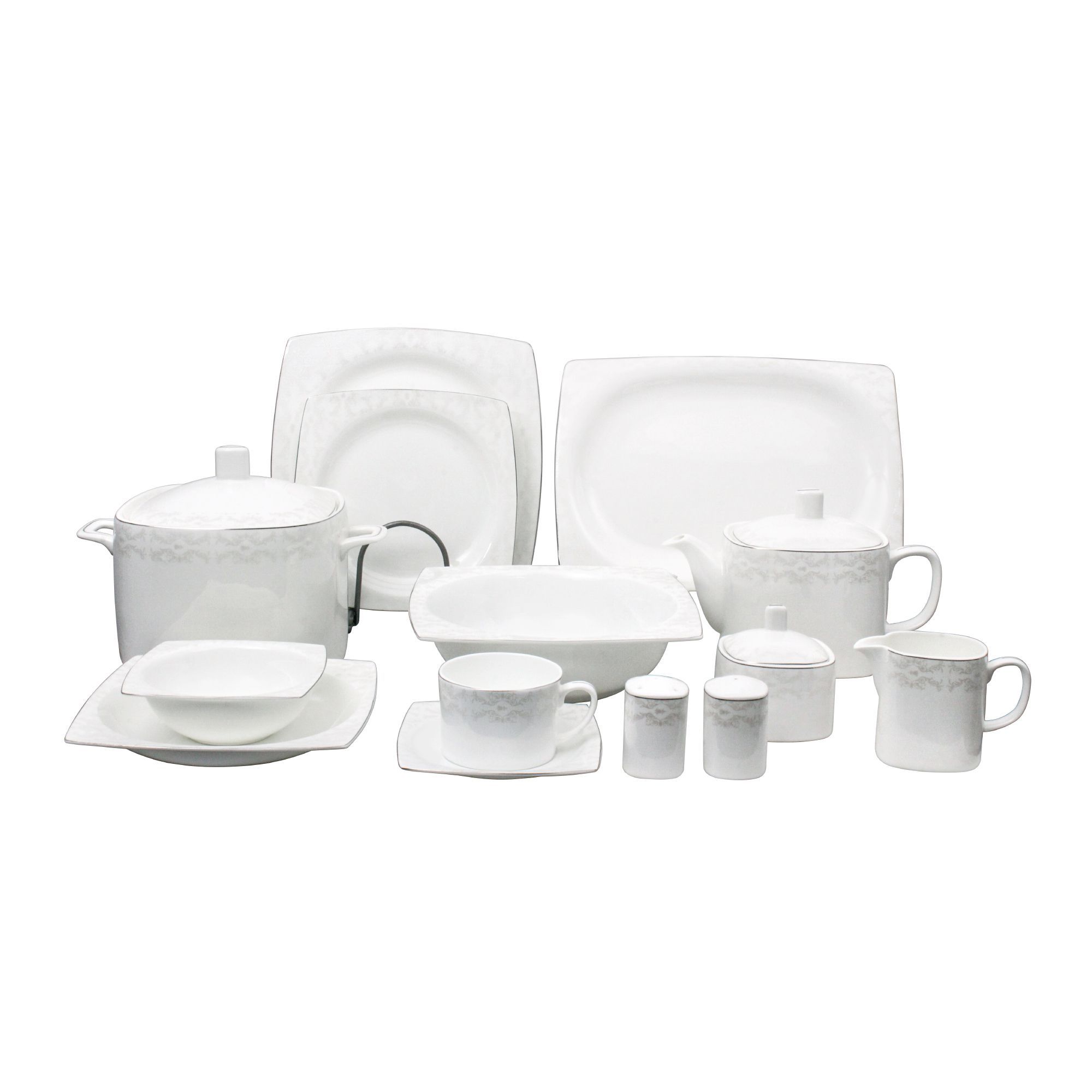 Purchase John Adams Square Dinner Set, 87 Pieces, TY-003 Online at