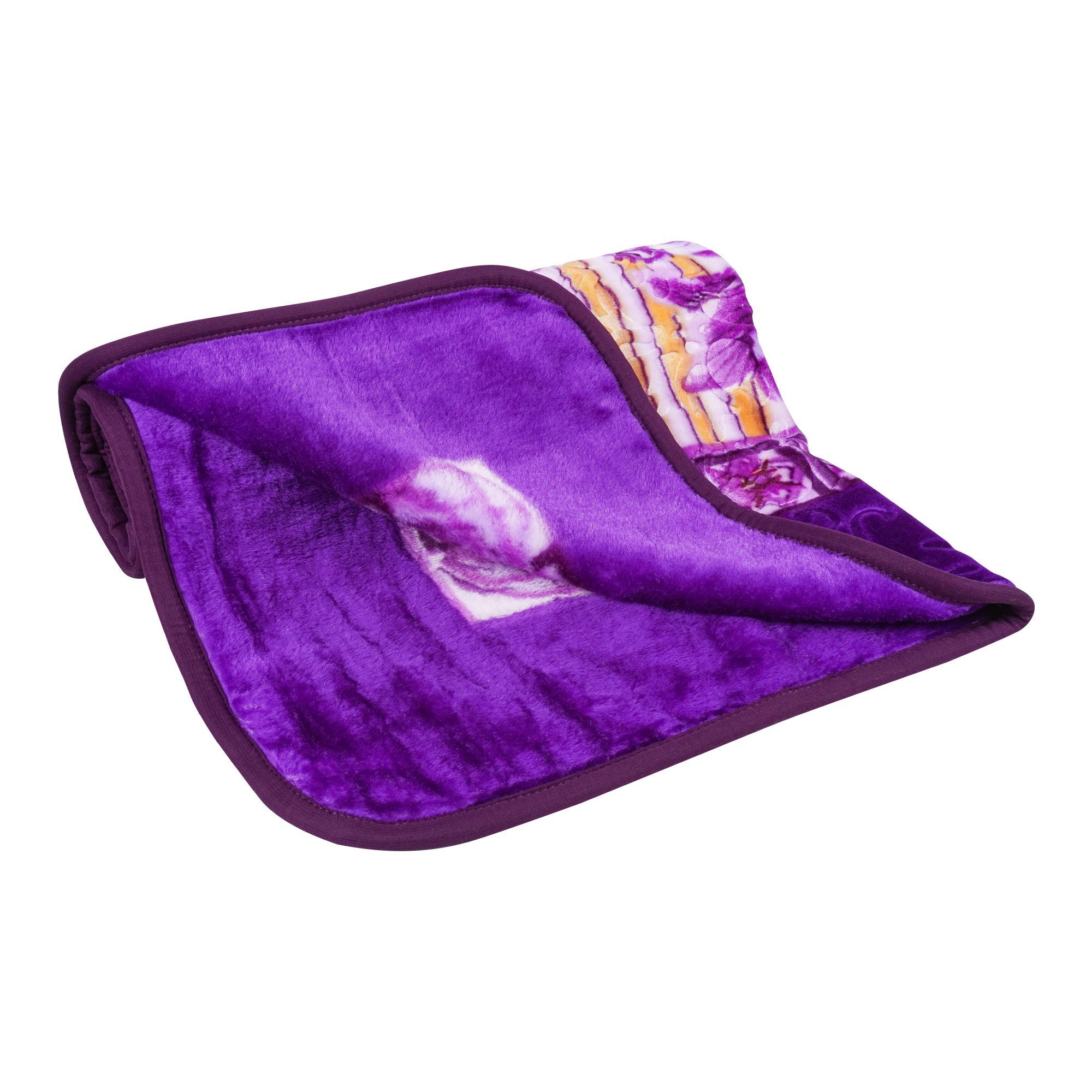 Order Plushmink Royal Crown Embossed Baby Blanket, Purple Online