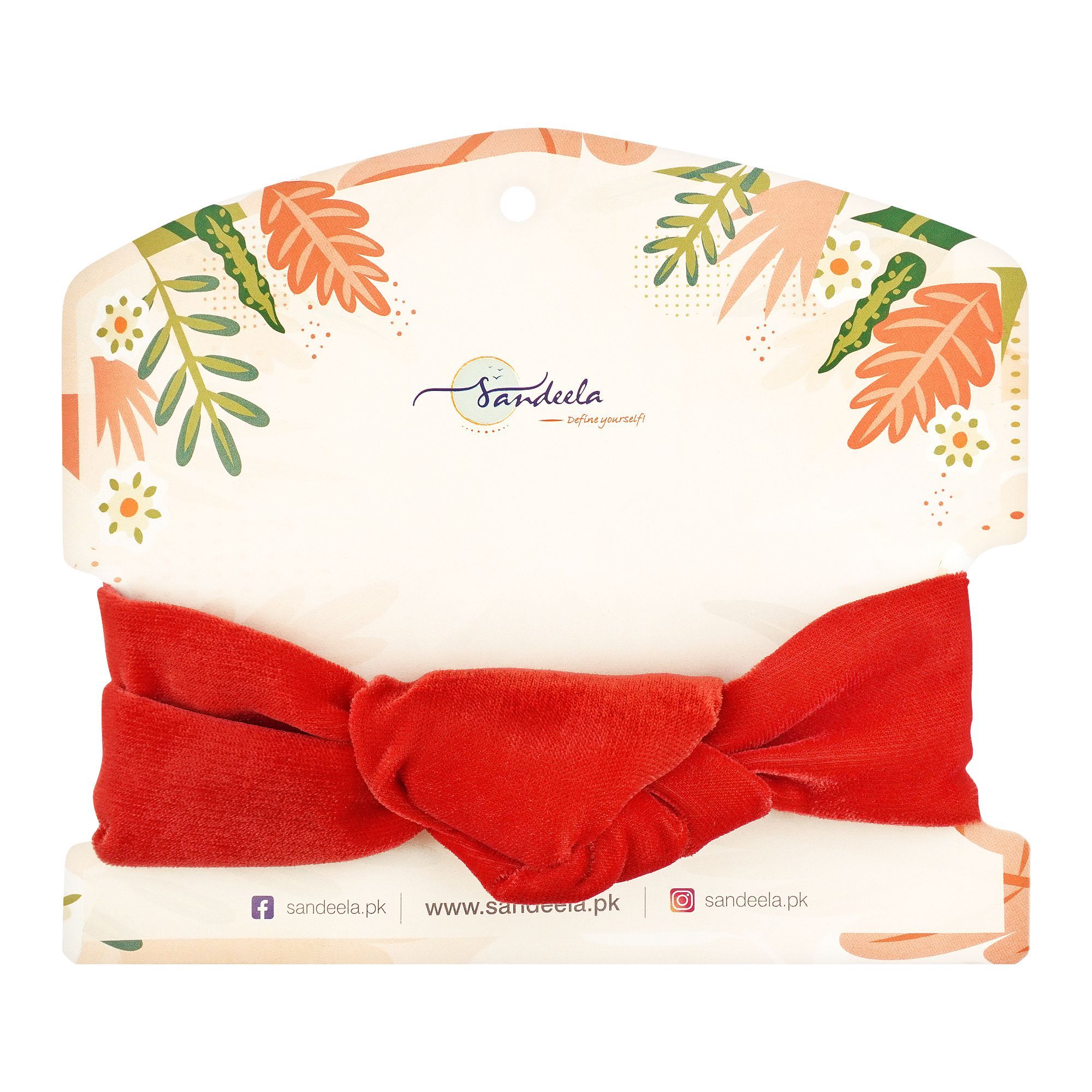 Purchase Sandeela Turban Velvet Headbands, Pink, 14-1007 Online at