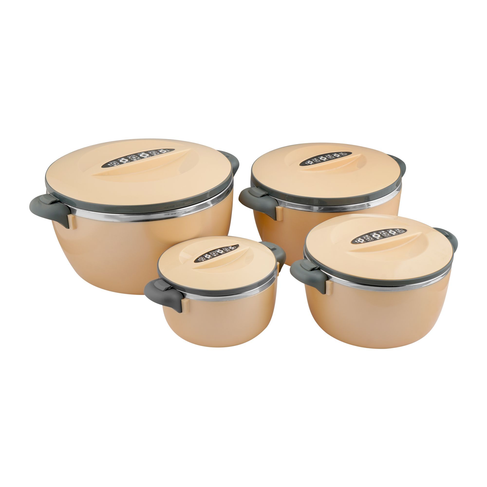 Bhoja Stainless Steel Warmer Hot Pot Set With Lock Set, 1000ml/2000ml ...
