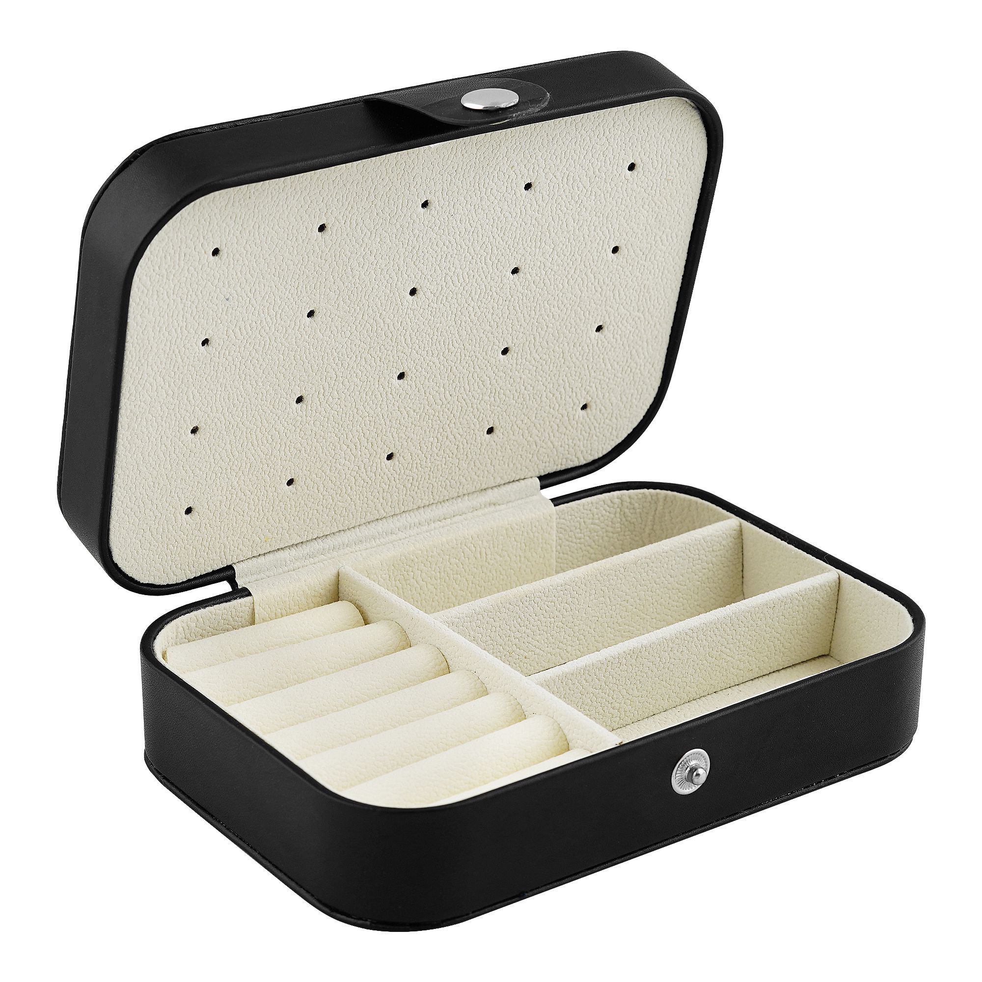 Portable Jewelry Storage Organizer Box For Rings, Earrings & Necklaces ...
