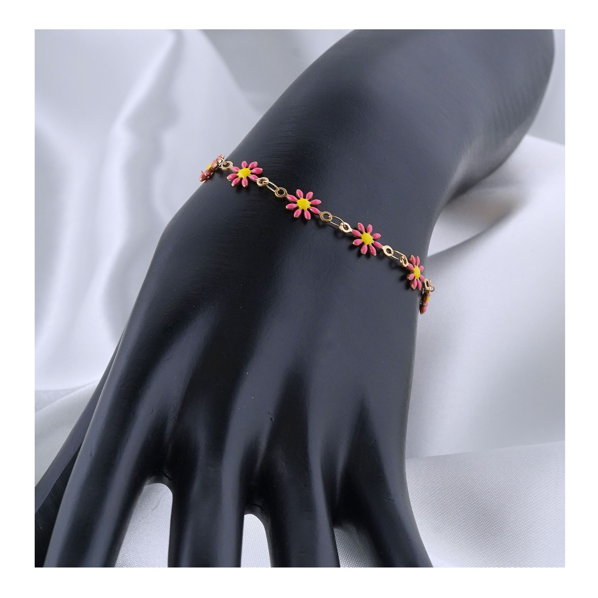 SJ Women's Bracelet Jewellery, Golden Pink, BG00556
