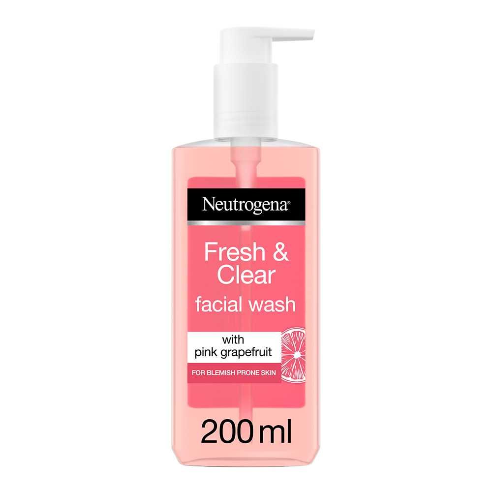 Neutrogena Fresh & Clear Pink Grapefruit Facial Wash, For Blemish Prone Skin, 200ml