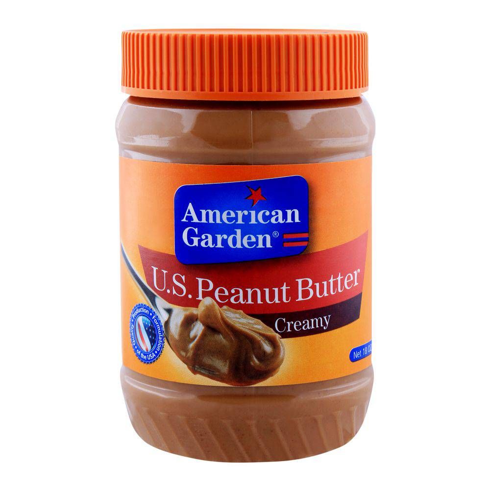 American Garden U.S. Peanut Butter, Creamy, 510g