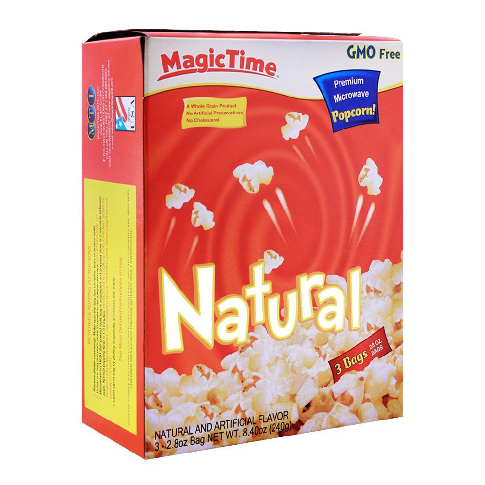 MagicTime Natural Popcorn 240g