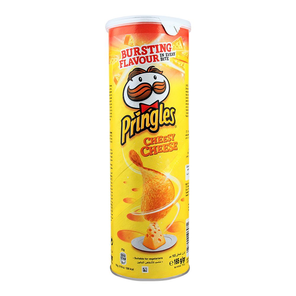 Pringles Potato Crisps, Cheesy Cheese Flavor, 165g