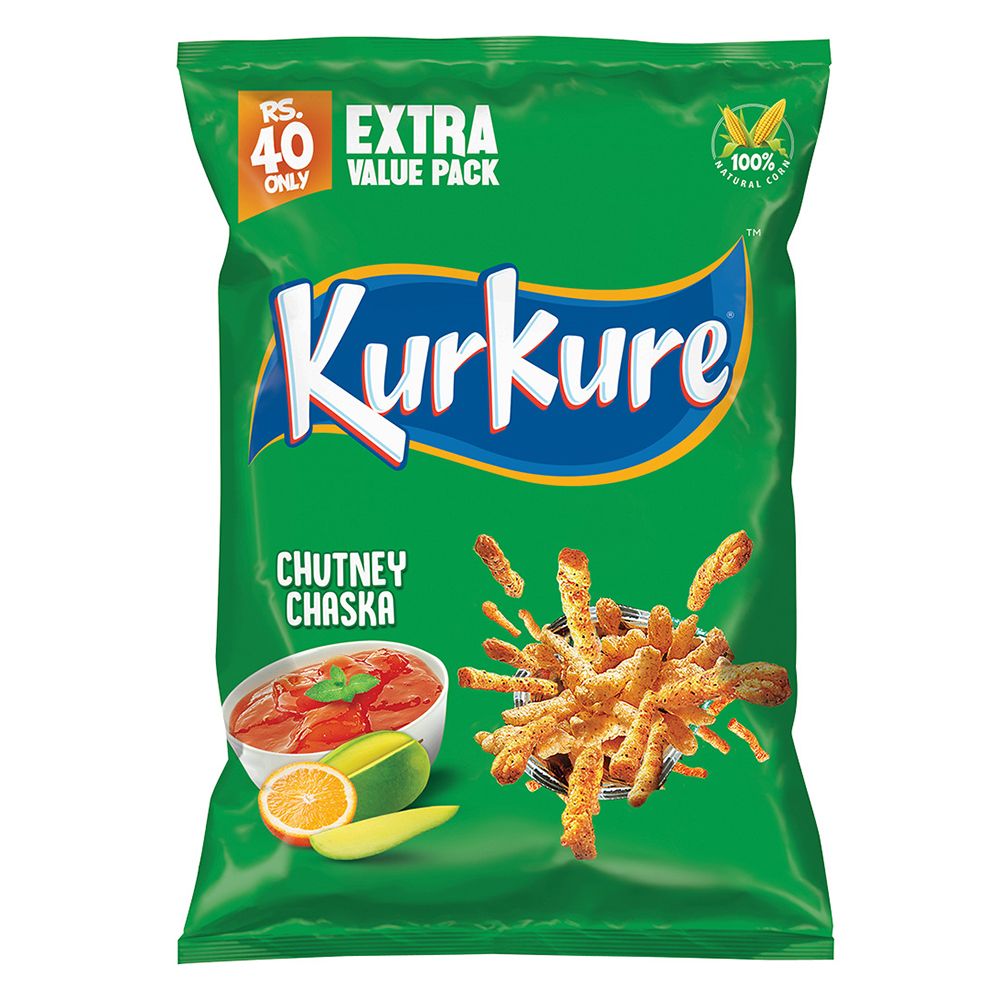 Kurkure Chutney Chaska Chips, 40g