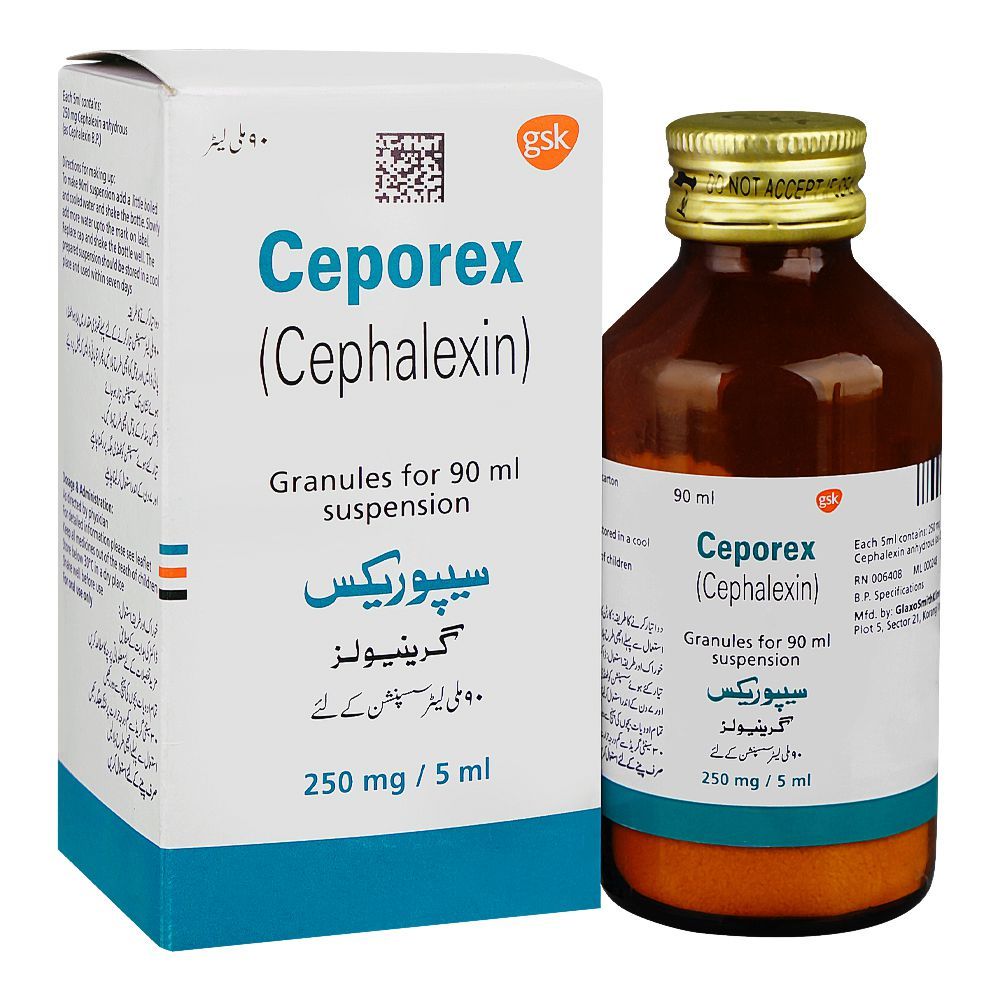 Ceporex Suspension, 250mg