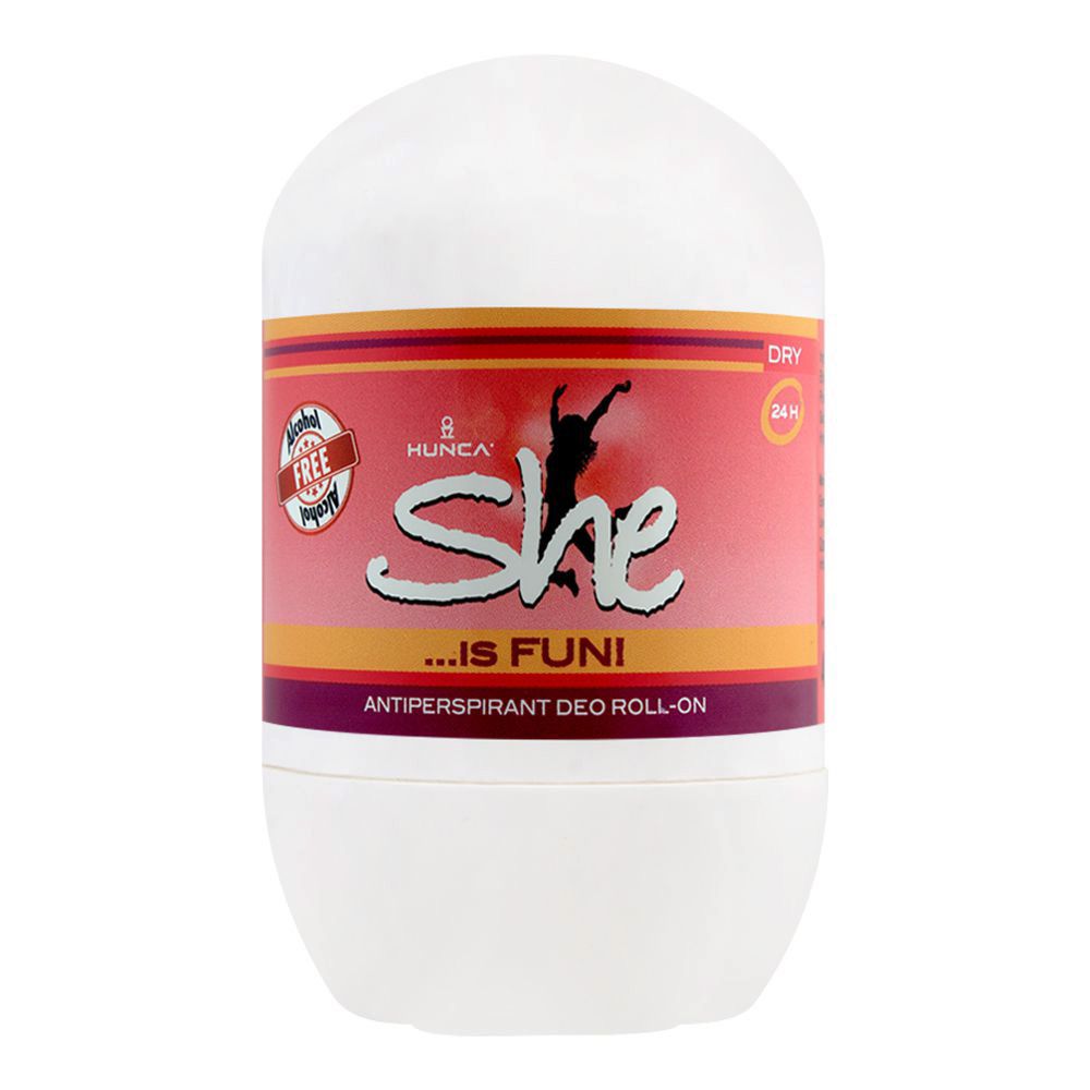 She Is Fun Antiperspirant Roll-On Deodorant For Women, Alcohol Free, 40ml