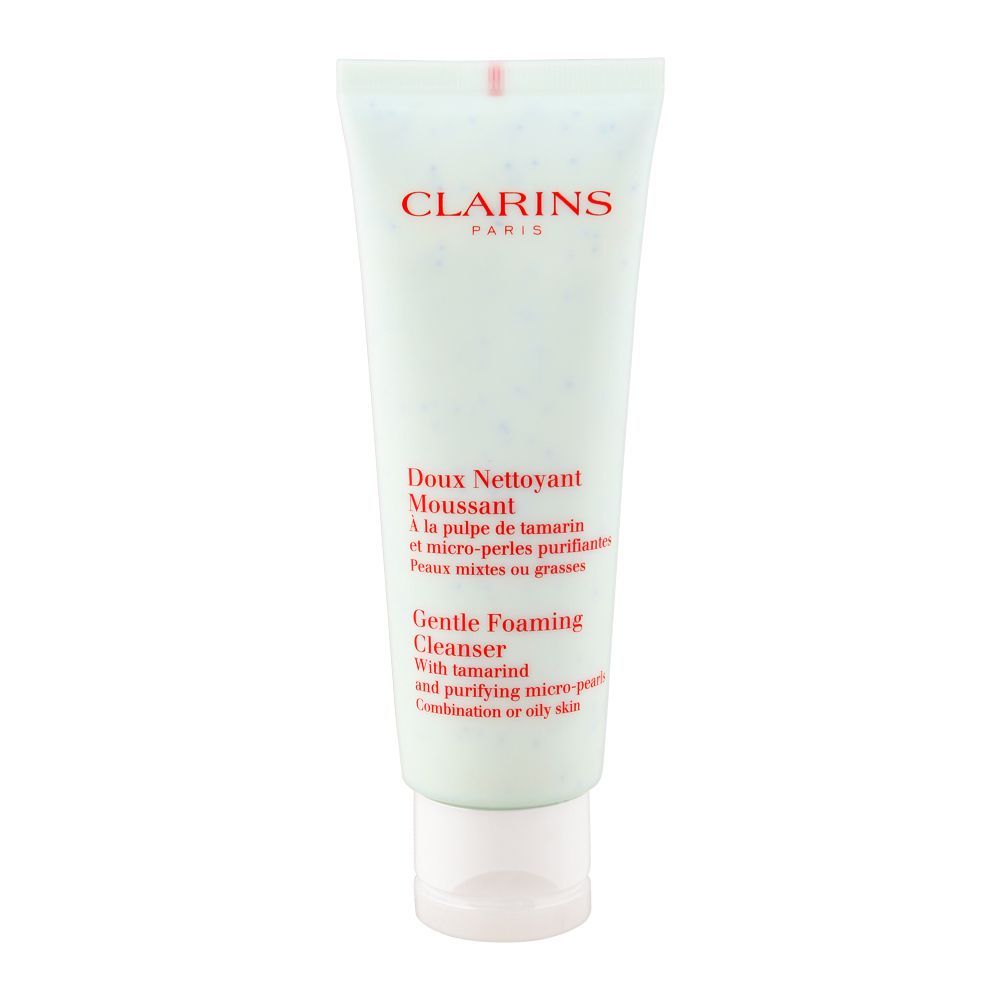 Clarins Paris Gentle Foaming Cleanser With Tamarind, Combination Or Oily Skin, 125ml