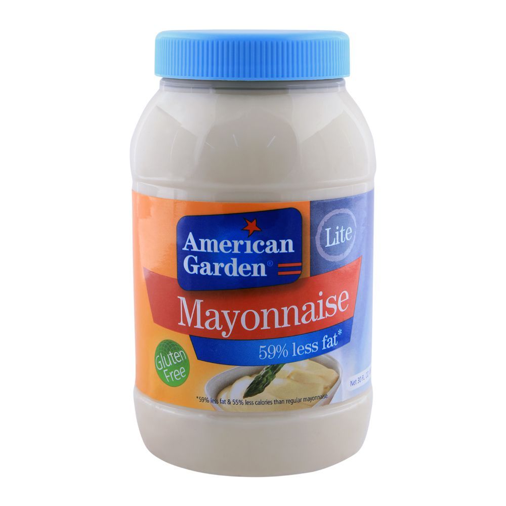 American Garden Lite Mayonnaise, 59% Less Fat, Gluten Free, 30oz/887ml