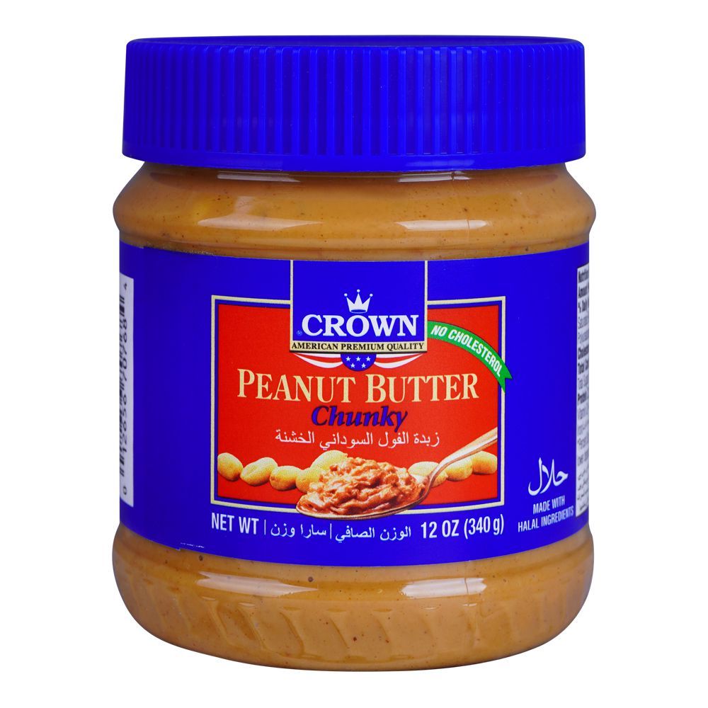 Crown Peanut Butter Chunky, 340g