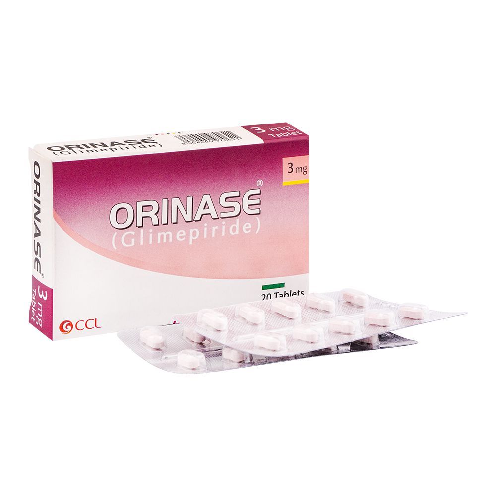 CCL Pharmaceuticals Orinase Tablet, 3mg, 20-Pack