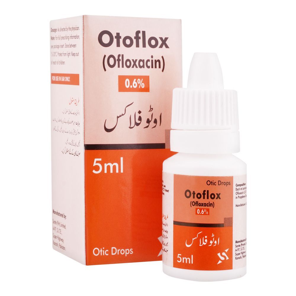 Sante Pharma Otoflox Otic Drops, 0.6 Percent, 5ml