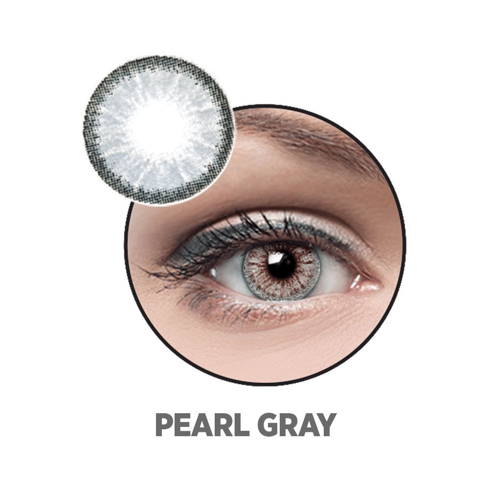 Optiano Soft Color Contact Lenses, Pearl Grey