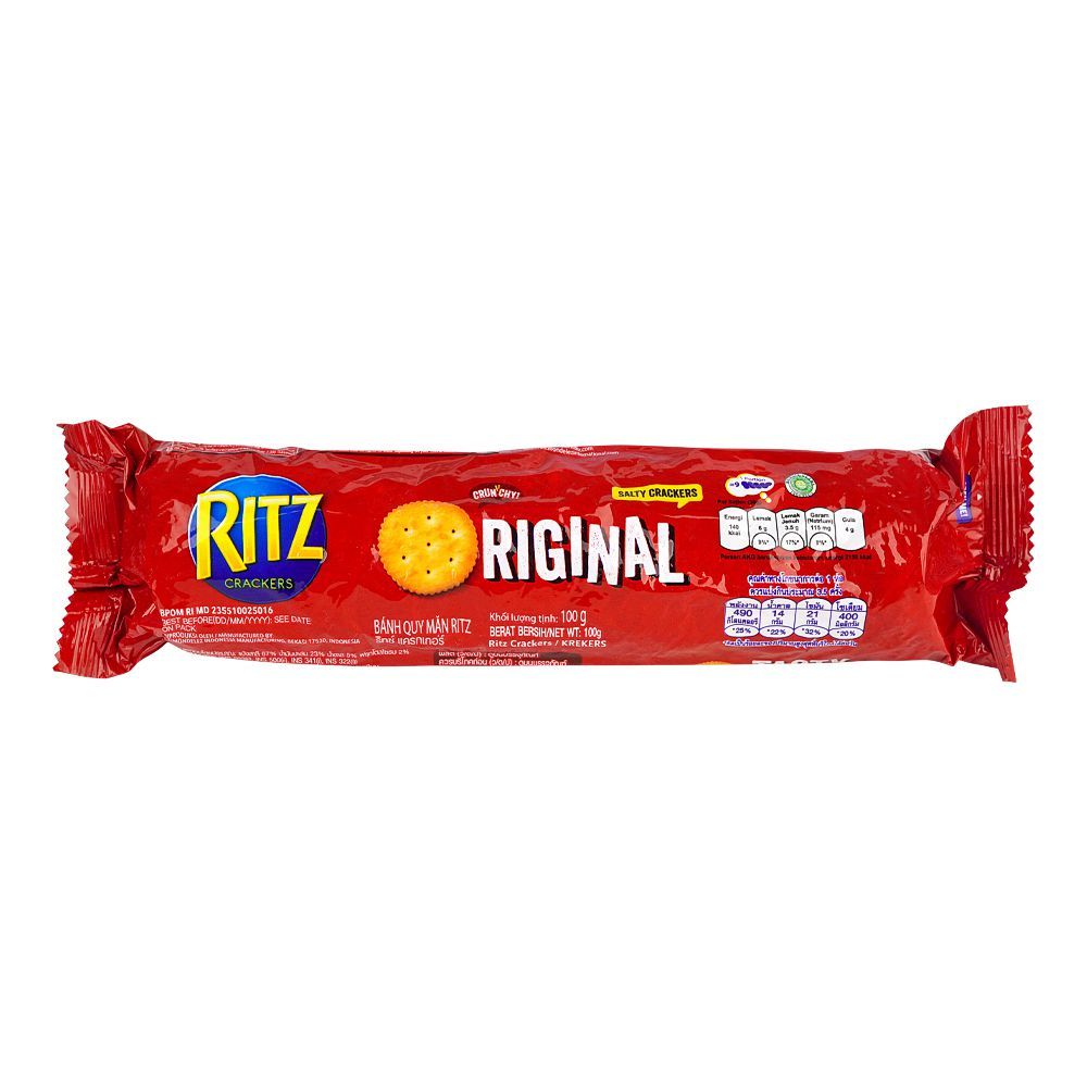 Ritz Original Salty Crackers Biscuit Roll, 100g