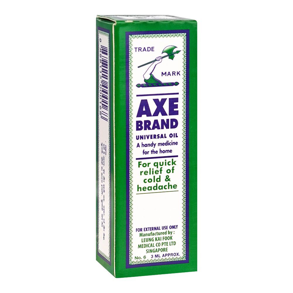 Axe Brand Universal Oil, For Quick Relief of Cold & Headache, 3ml