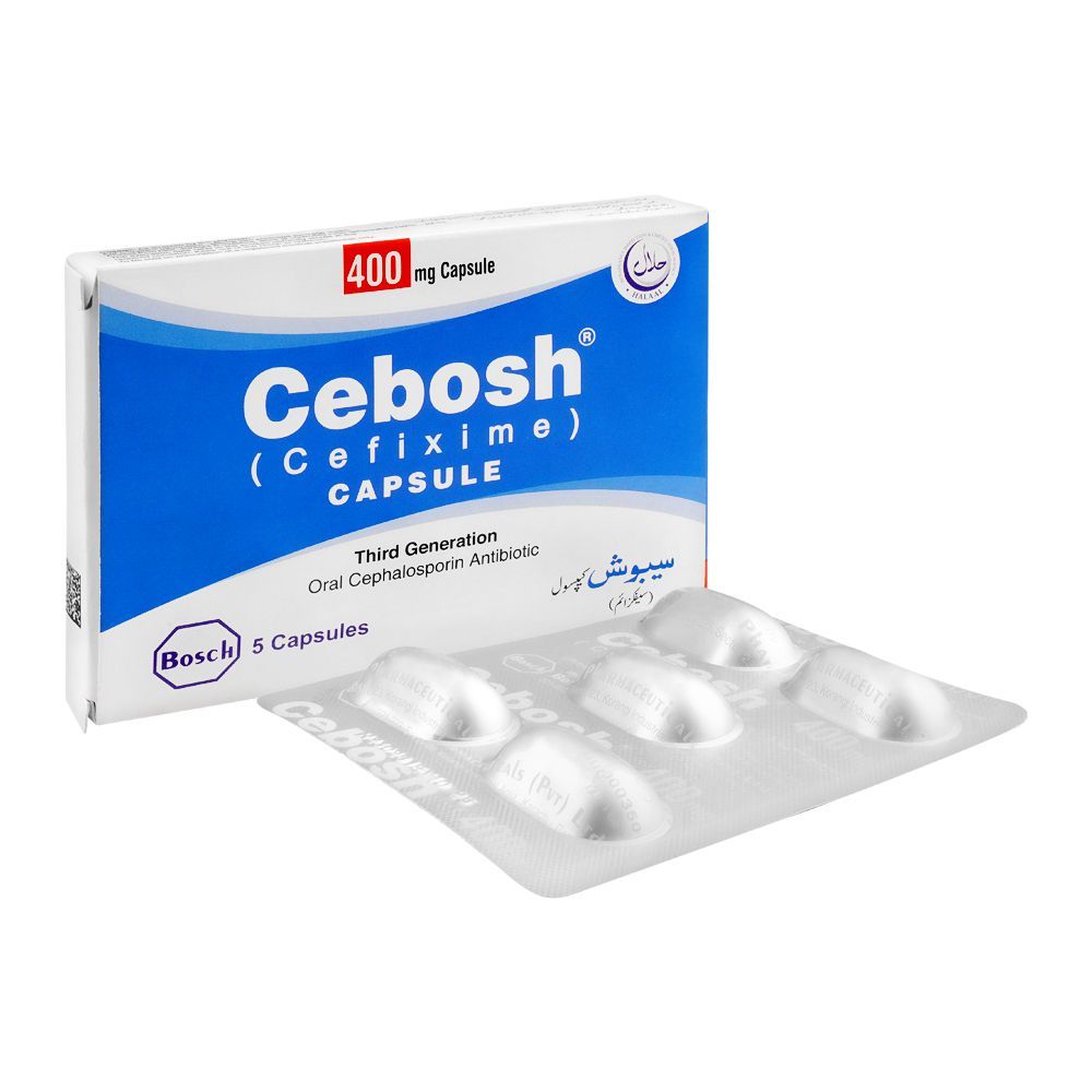 Bosch Pharmaceuticals Cebosh Capsule, 400mg, 5-Pack
