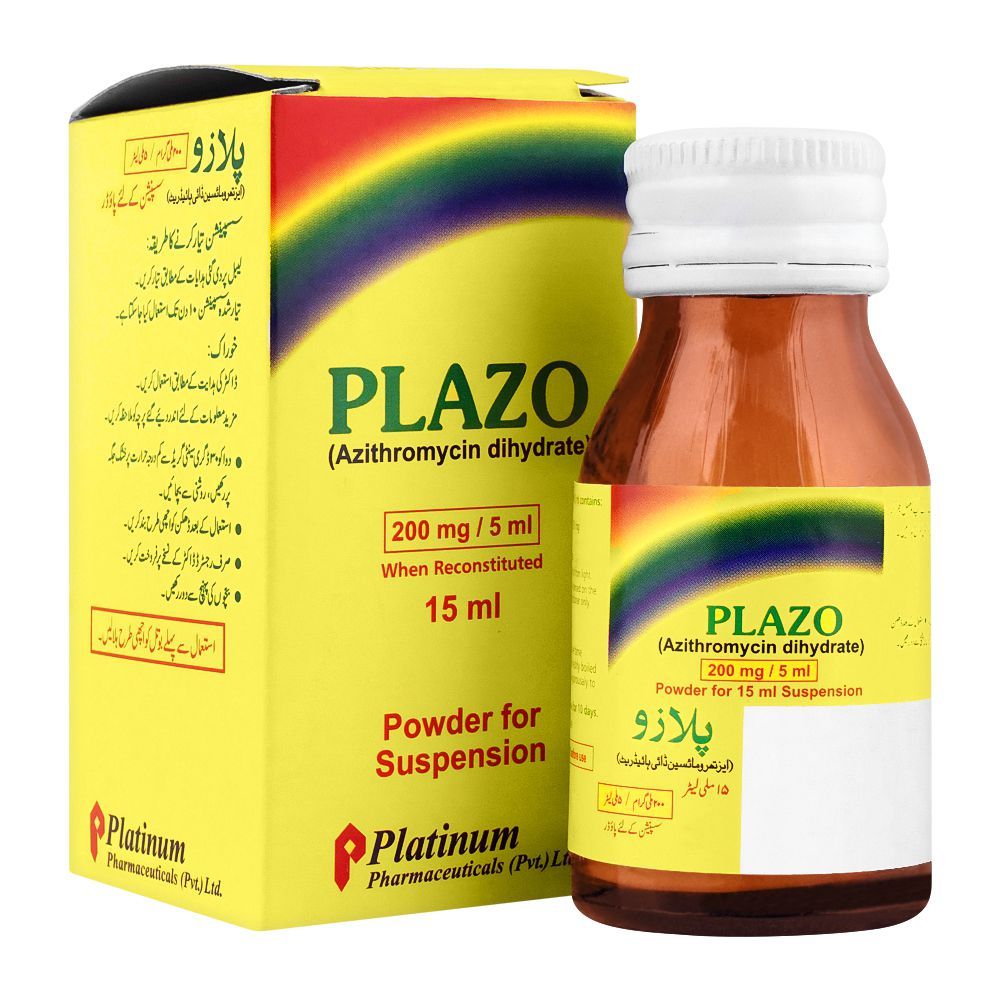 Platinum Pharmaceuticals Plazo Powder For Suspension, 200mg/5ml, 15ml