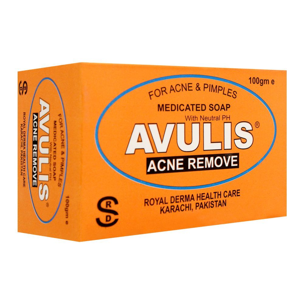 Royal Derma Avulis Medicated Soap, For Acne & Pimples, 100g