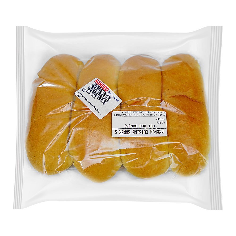 French Cuisine Hot Dog Bun, Small, 4-Pack