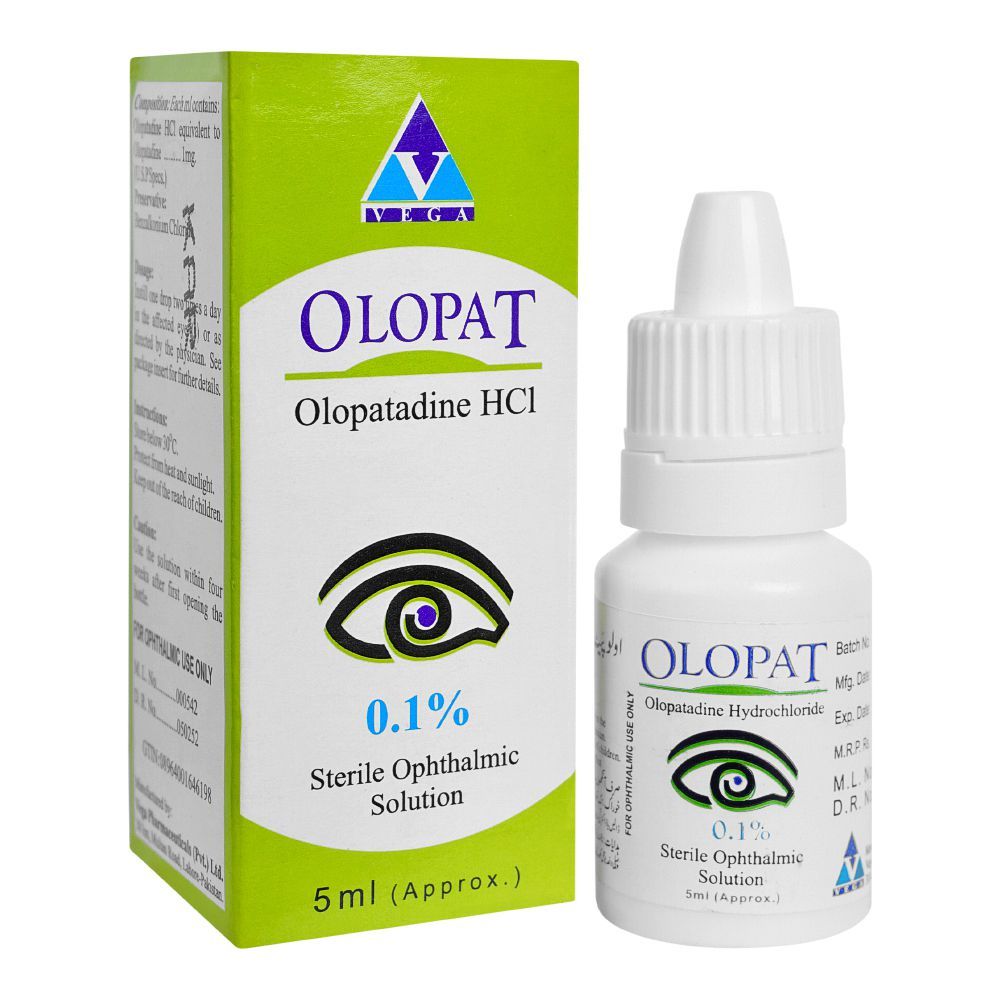 Vega Pharmaceuticals Olopat Drop 0.1%, 5ml