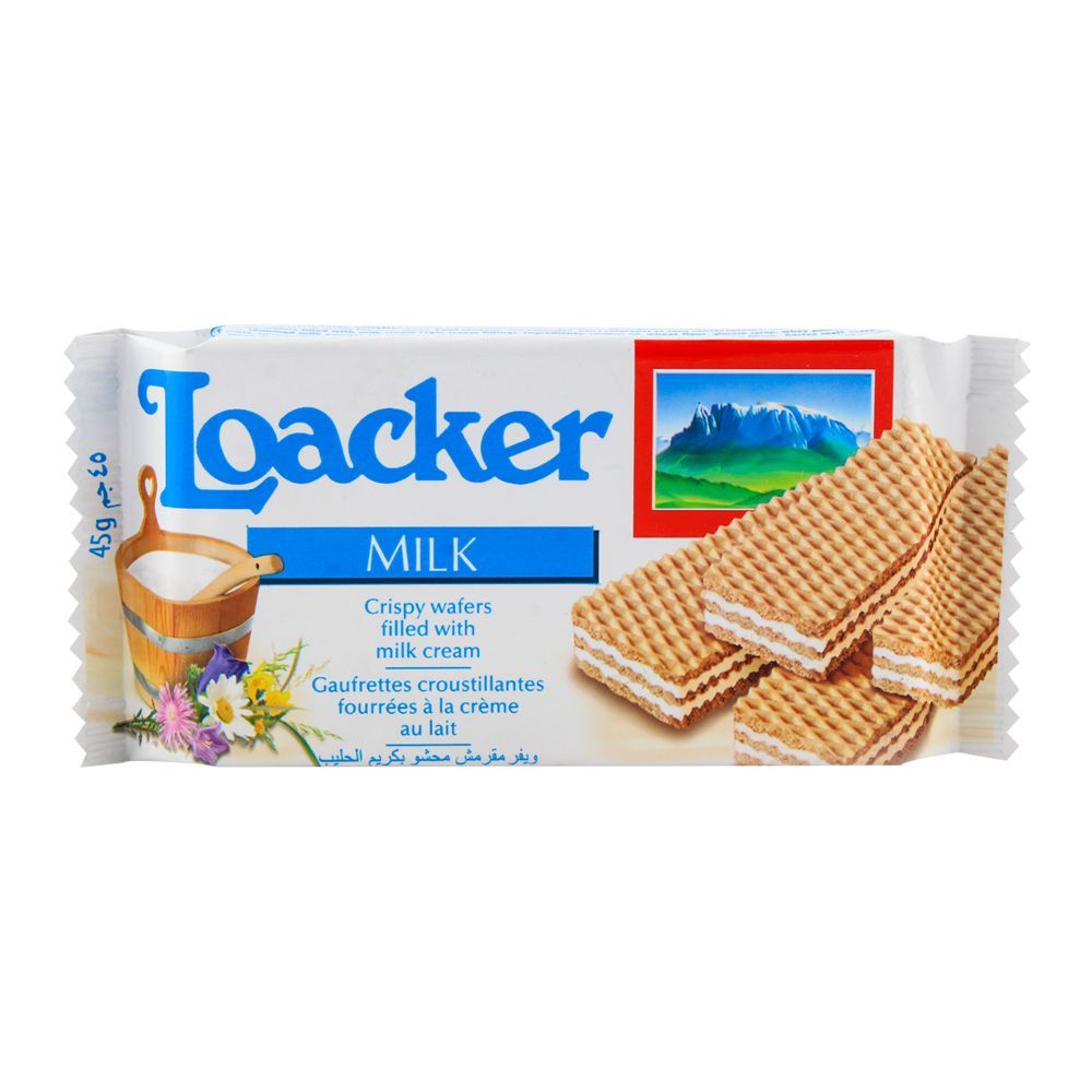 Loacker Milk Wafers 45gm