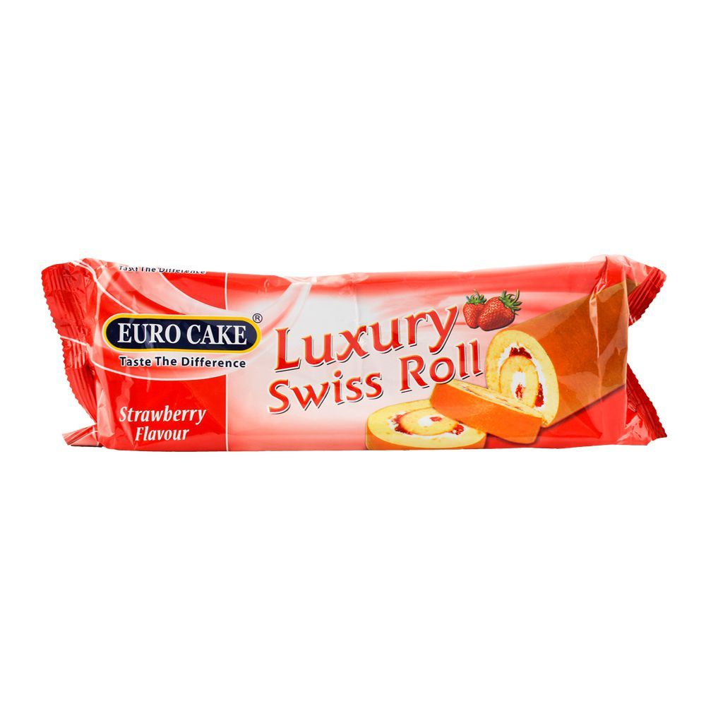 Euro Luxury Swiss Roll Strawberrry 240gm