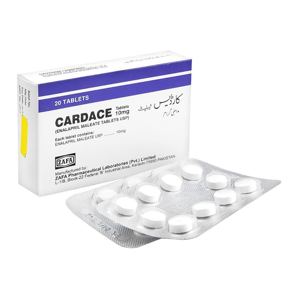 Zafa Pharmaceuticals Cardace Tablet, 10mg, 20-Pack
