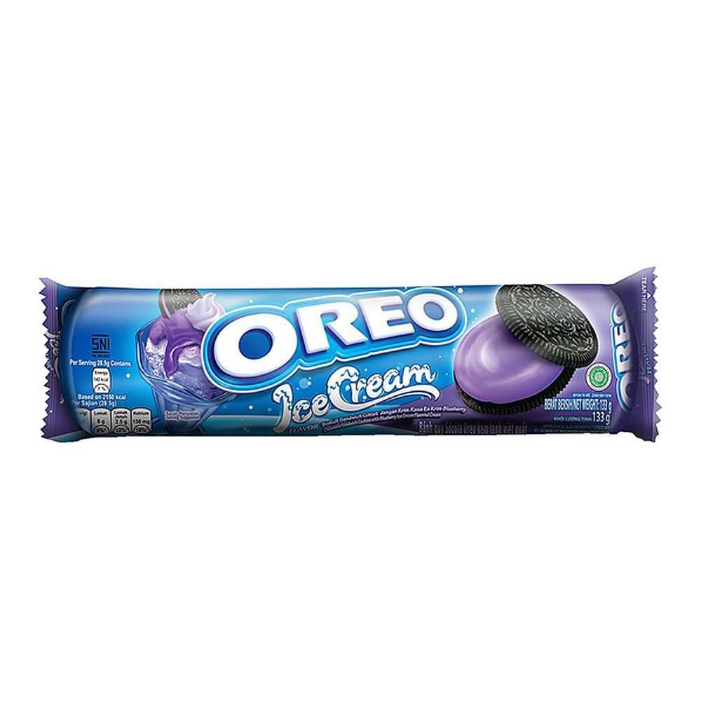 Oreo Ice Cream Blueberry Cookies, Imported Roll, 133g