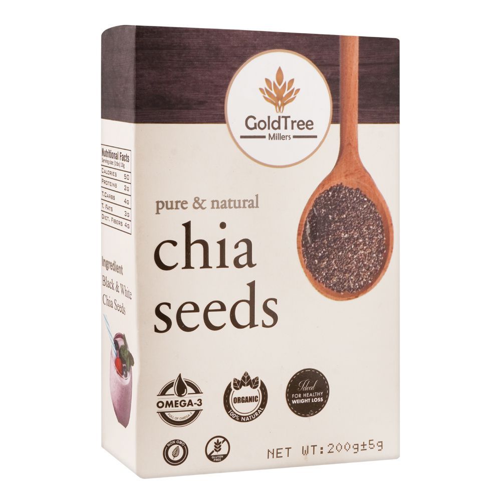 Gold Tree Millers Chia Seeds, 200g
