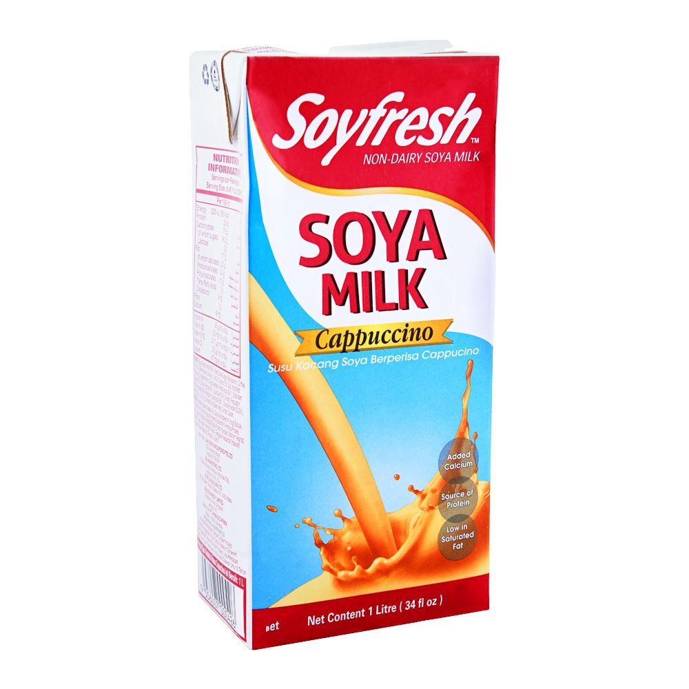 Soyfresh Soya Milk, Cappuccino, Non-Dairy Soya, 1 Liter