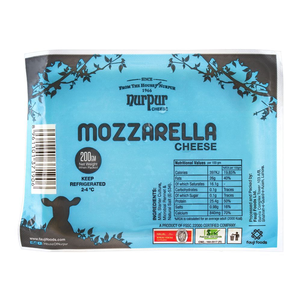 Nurpur Mozzarella Cheese, 200g