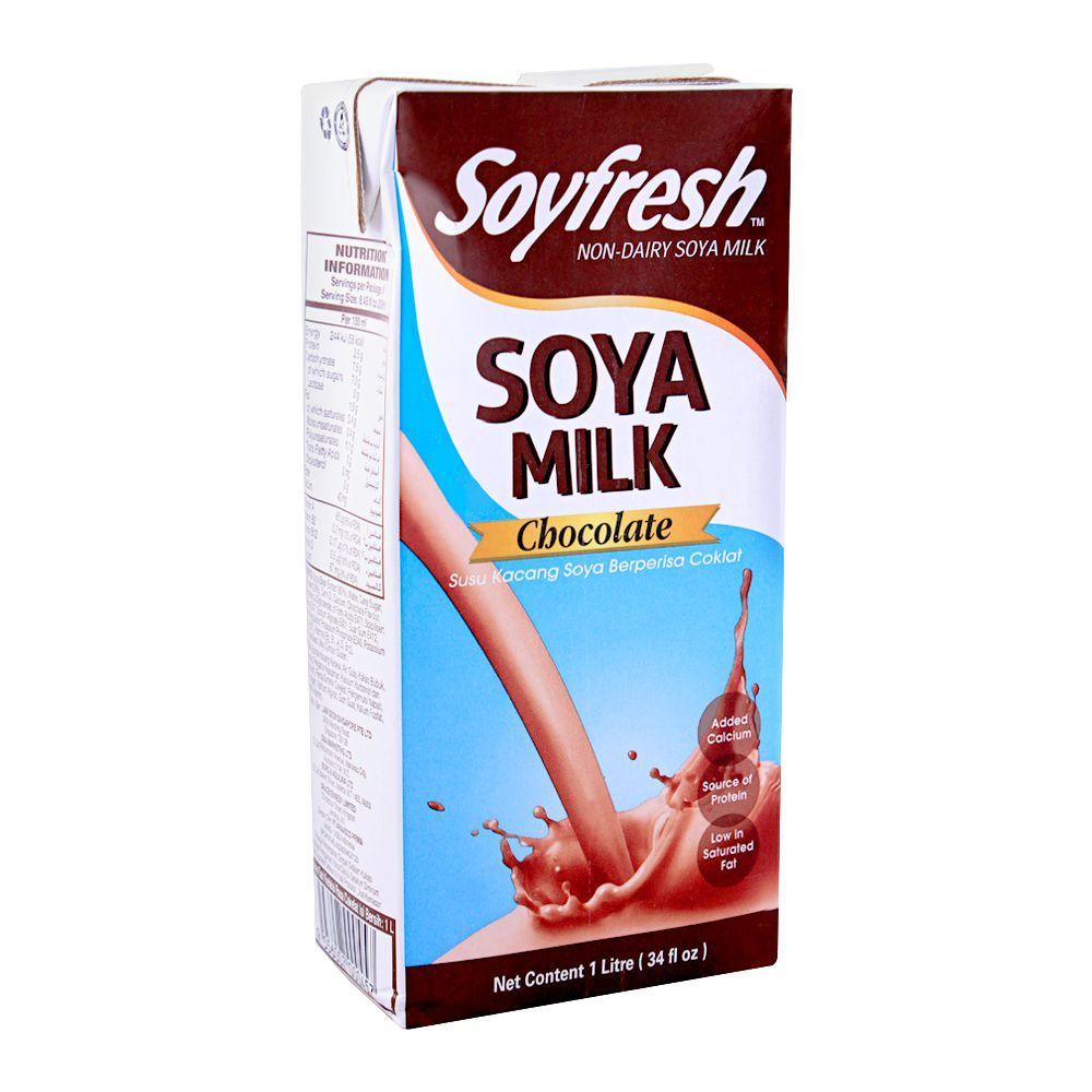 Soyfresh Soya Milk, Chocolate, Non-Dairy Soya, 1 Liter