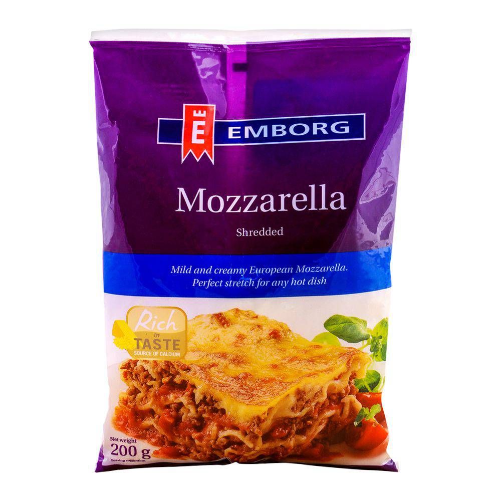 Emborg Mozzarella Shredded Cheese 200g