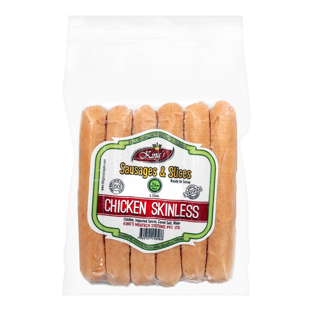 King's Chicken Skinless Sausages, 6 Pieces