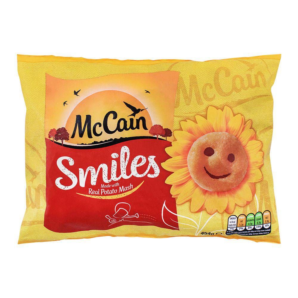 McCain Potato Smiles Frozen 454g