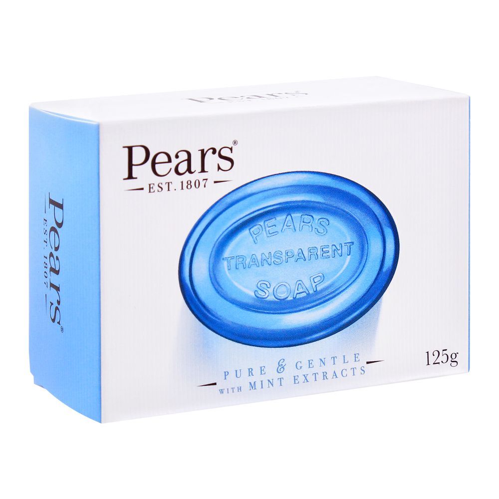 Pears Transparent Soap With Mint Extracts, 125g