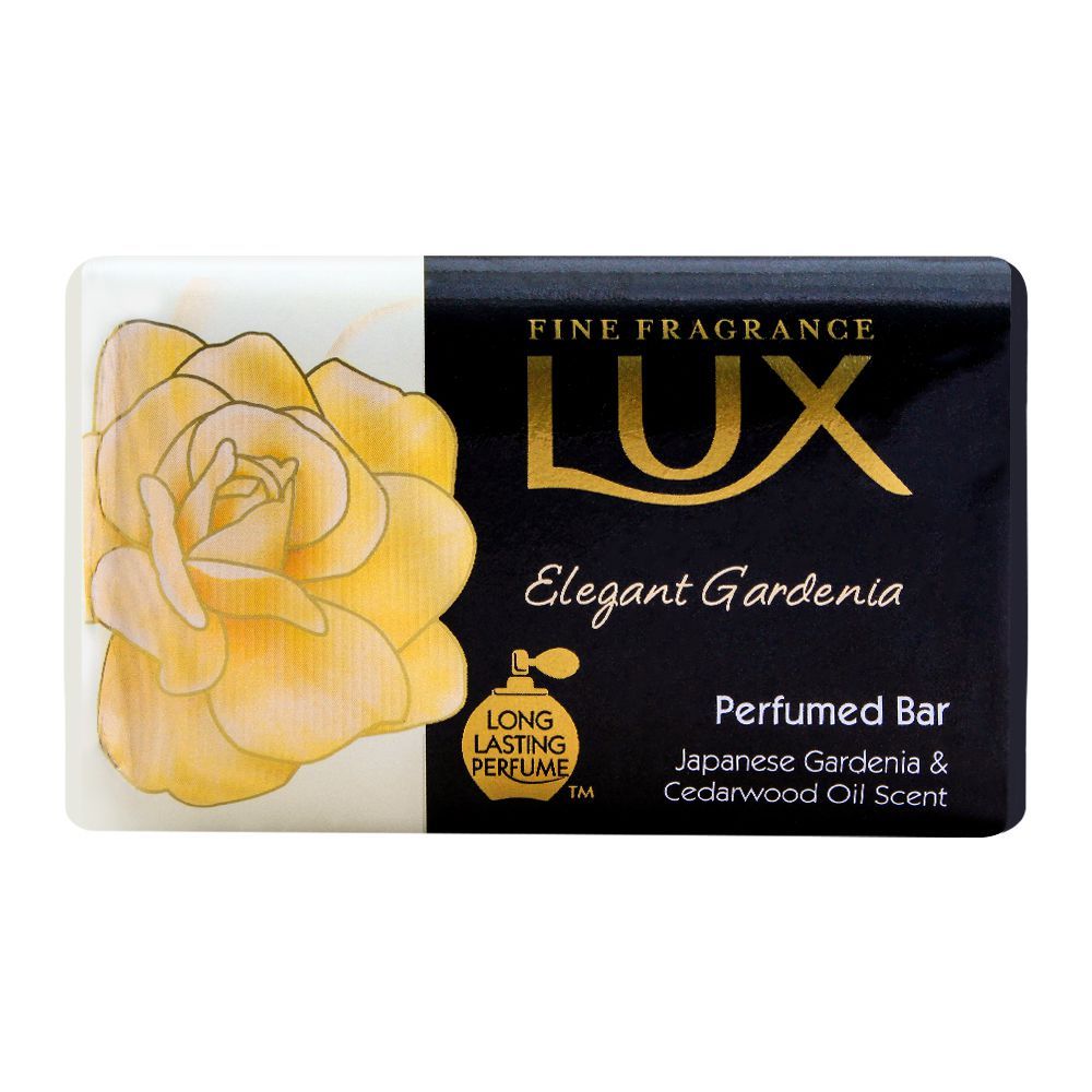 Lux Elegant Gardenia Perfumed Soap Bar, Japanese Gardenia & Cedarwood Oil, 145g