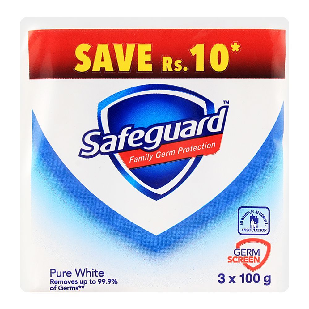 Safeguard Soap White 100gm 3-Pack Pack