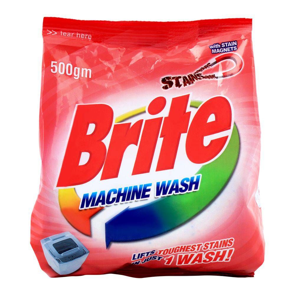 Brite Machine Wash Detergent Powder 500g