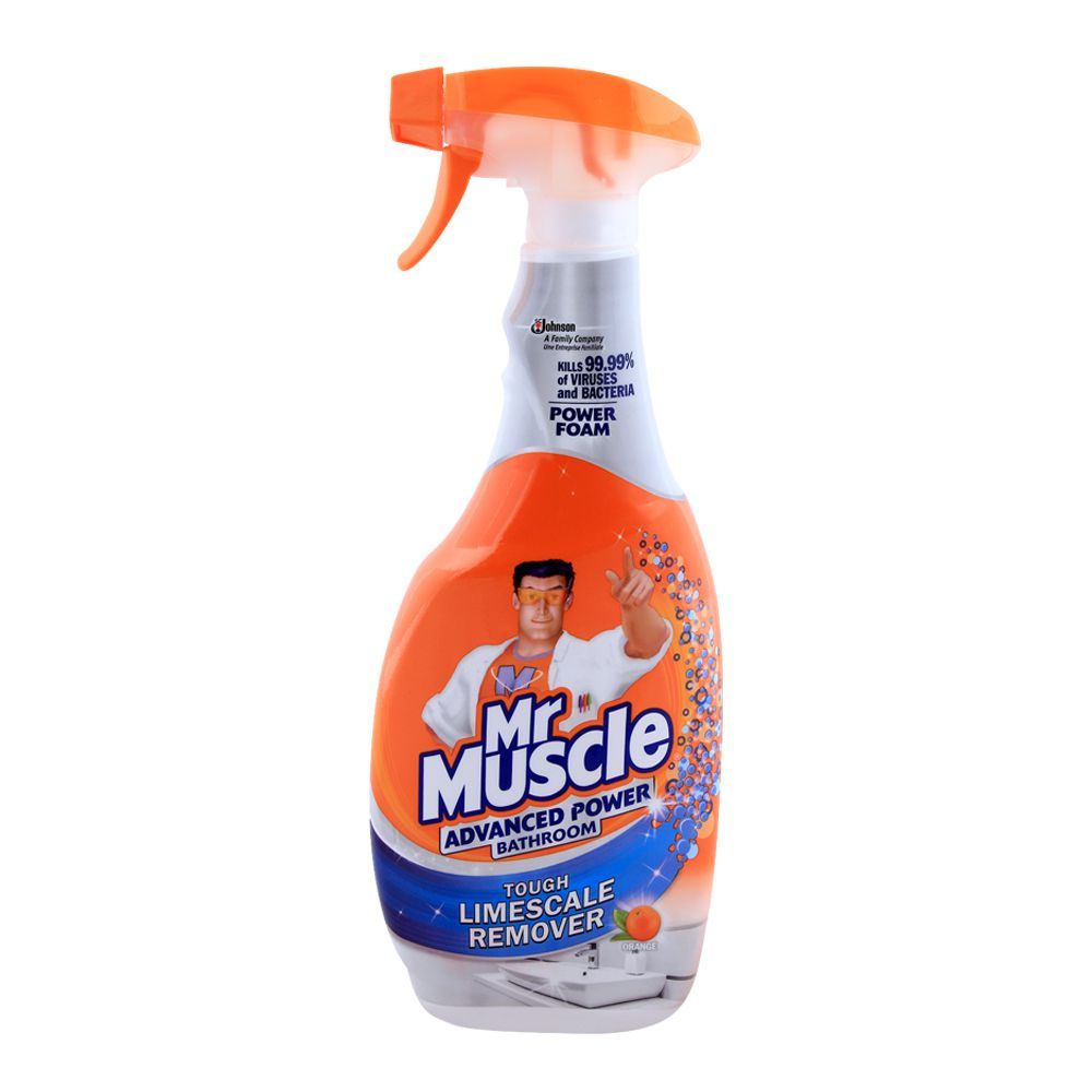 Mr. Muscle Advanced Power Bathroom Foam Tigger, Orange, 750ml