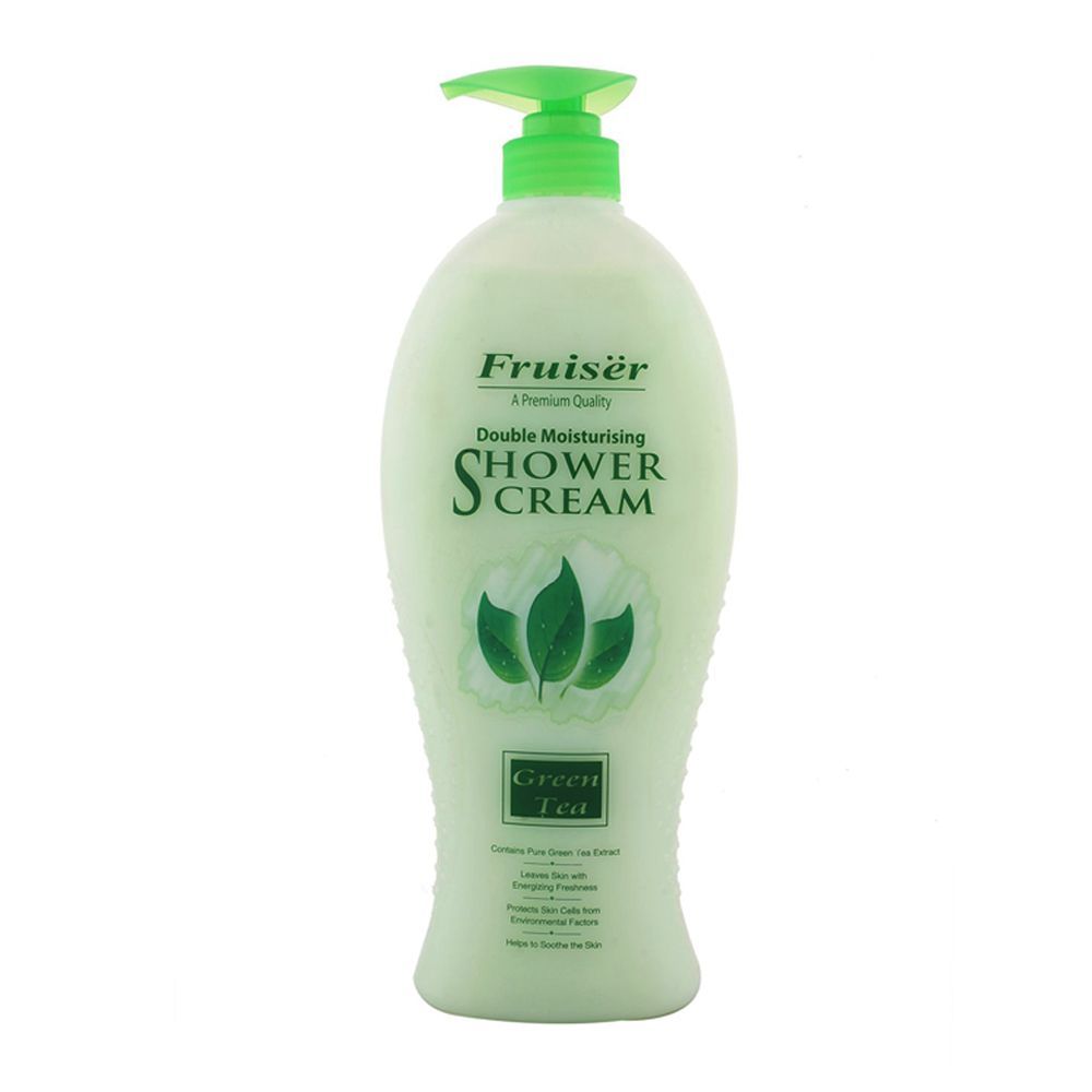 Fruiser Green Tea Shower Cream, Pump, 1000ml