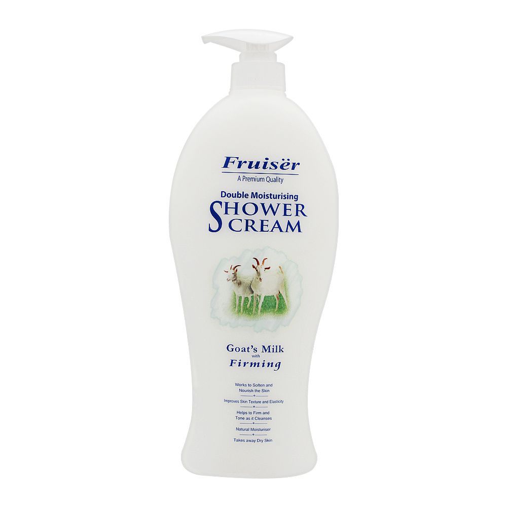 Fruiser Goat's Milk With Firming Shower Cream, Pump, 1000ml