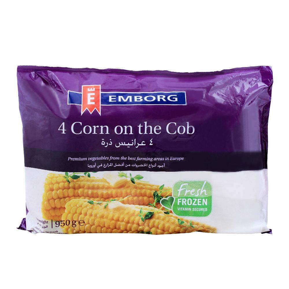Emborg Frozen 4 Corn On The Cob 950g