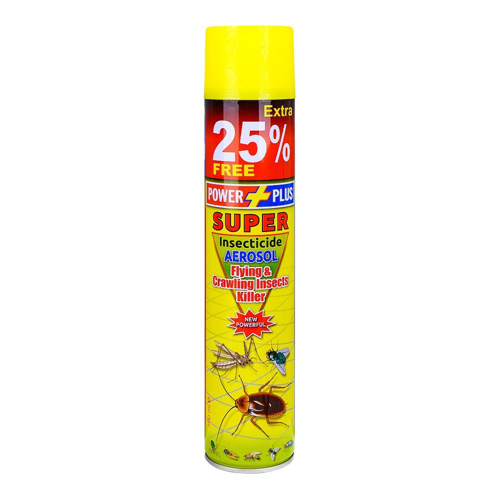 Power Plus Super Flying & Crawling Insects Aerosol, 500ml