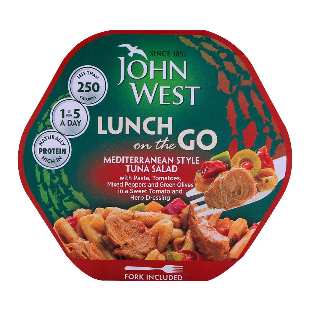 John West Mediterranean Style Tuna Salad, Lunch On The Go 220g