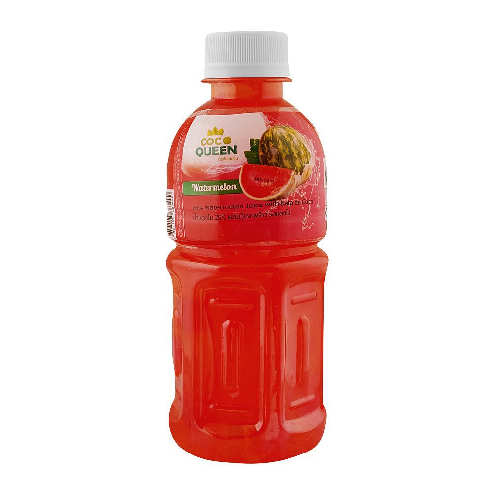 Coco Queen Nata De Coco Water Melon Juice, 320ml