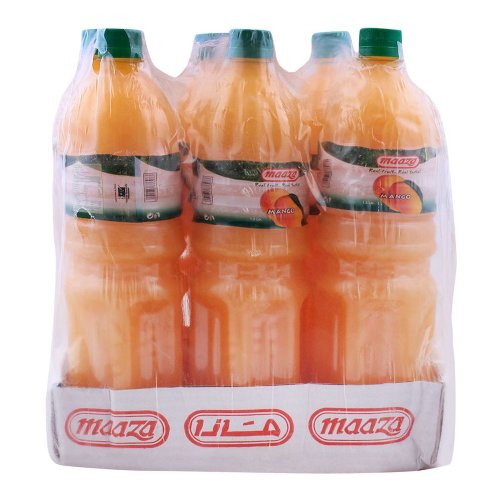Maaza Mango Juice 1.5ltr Bottle, 6 Pieces