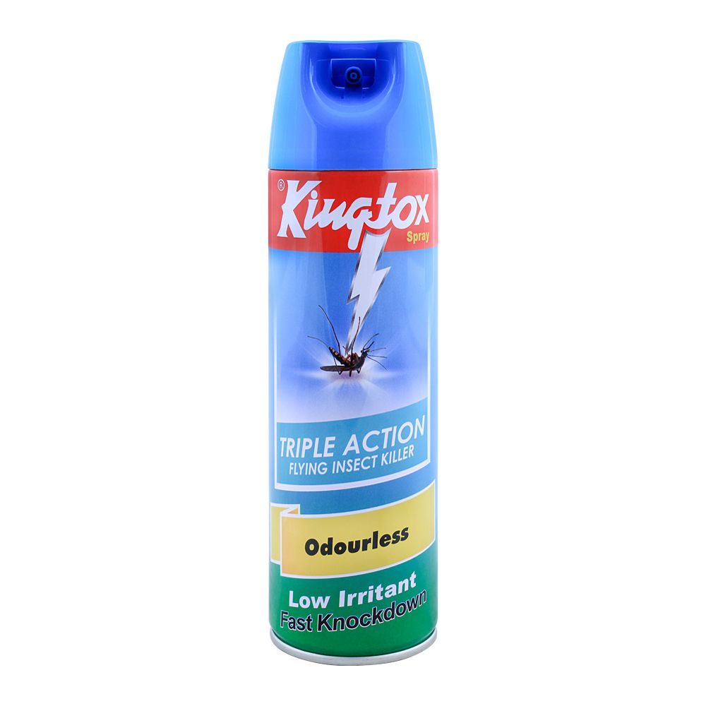 Kingtox Odorless Flying Insect Killer, Triple Action, 400ml